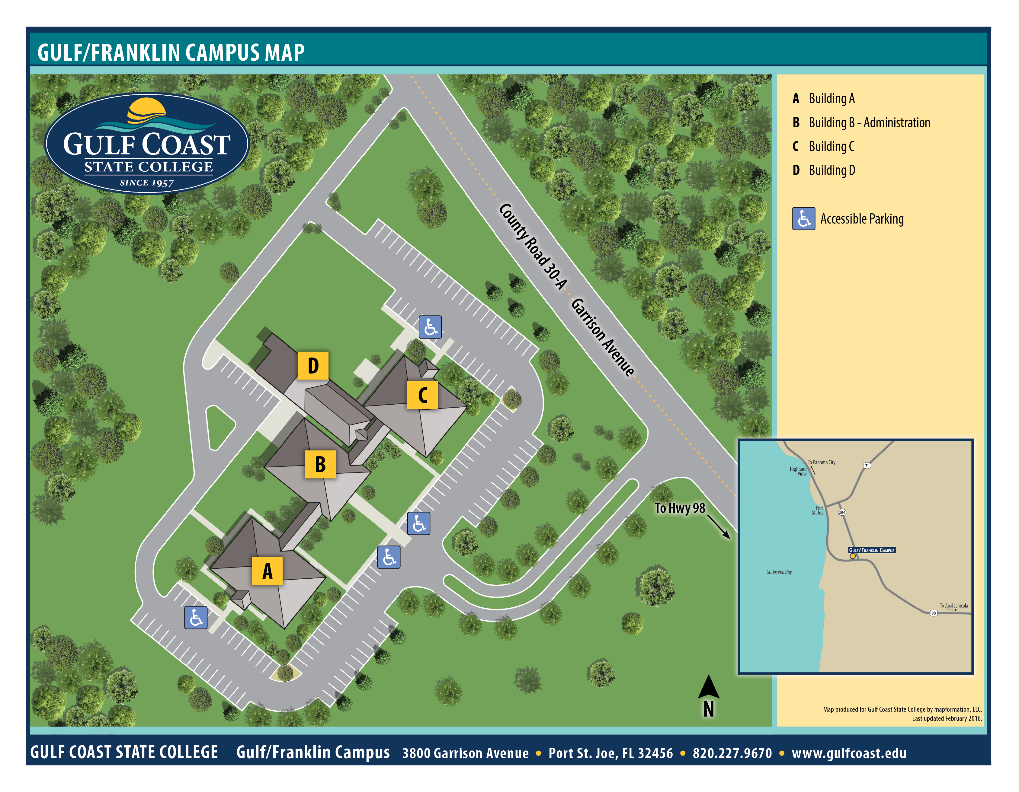 Gulf Coast State College | Campus Maps