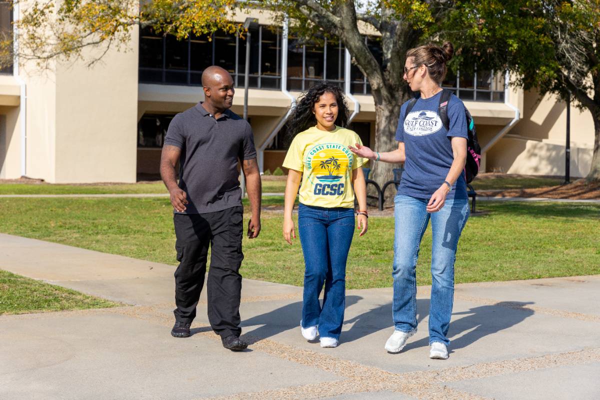 Students walking on campus Students Walking on Campus