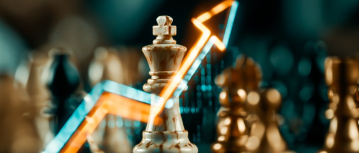 Chess pieces with arrows