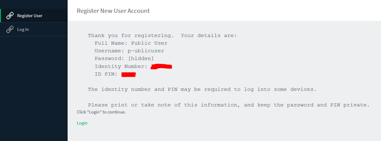 Image of Register New User Account