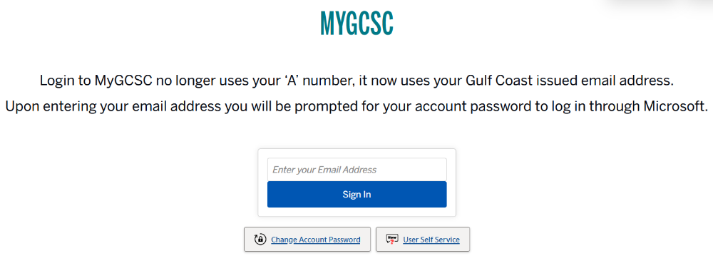 nyGCSC Login page