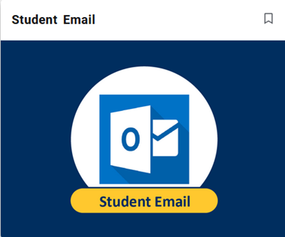 Student email tile