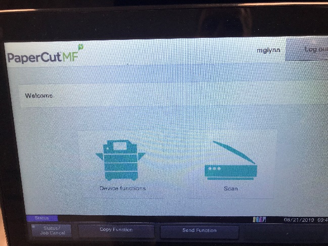 Image of Print or Scan Screen