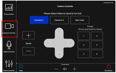 Camera Controls for Zoom meeting