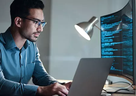 man at laptop