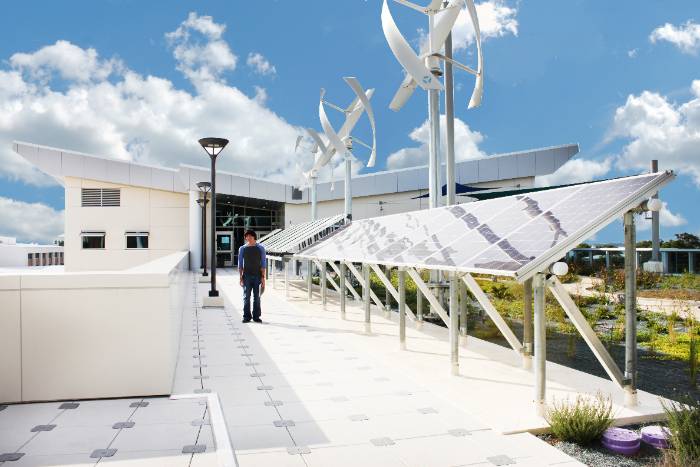 CHC Roof with solar panels