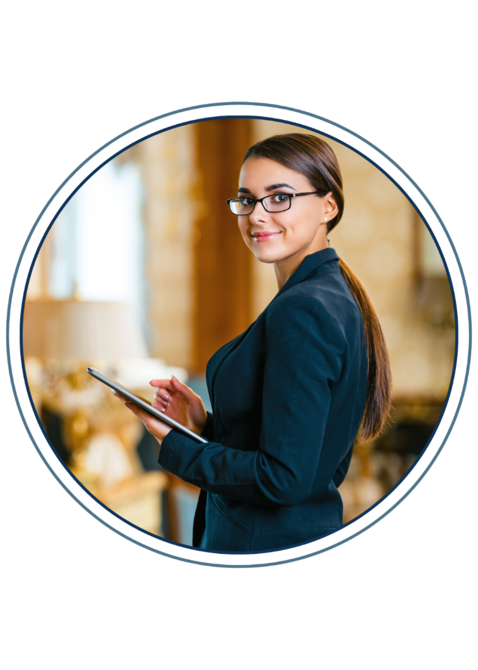 Hospitality Student with Ipad