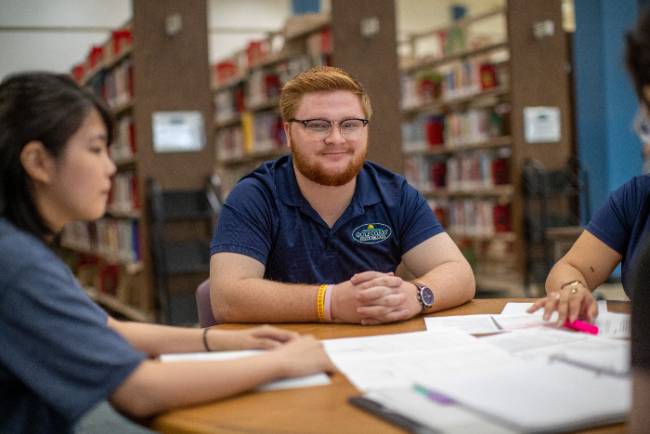 Students in Library