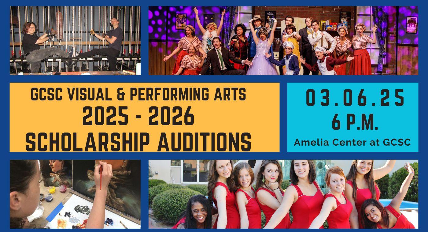 Scholarship Auditions Thursday, March 6 at 6 p.m. Amelia Center