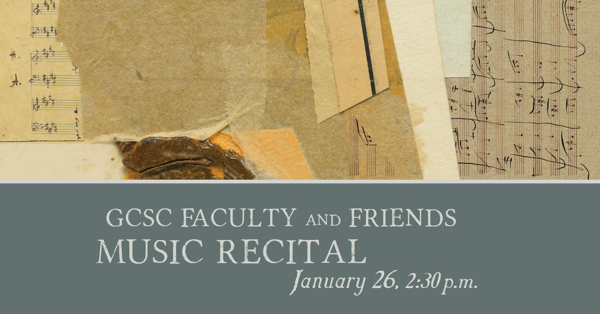 GCSC Faculty and Friends Music Recital